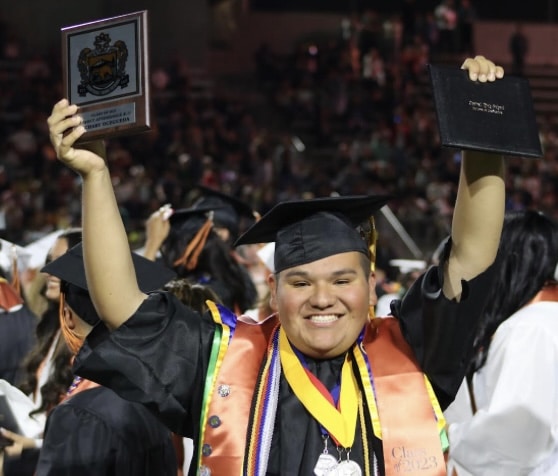 Zachary Ocegueda at graduation